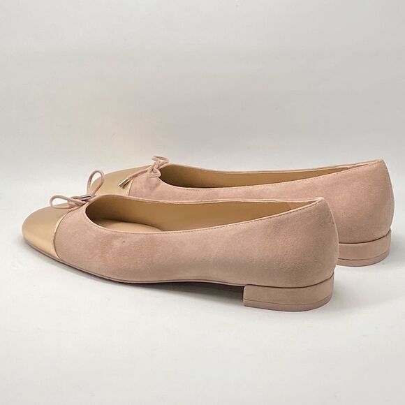 Stuart Weitzman Cap Toe Suede Ballet Flats size 9.5 - Picture 9 of 12